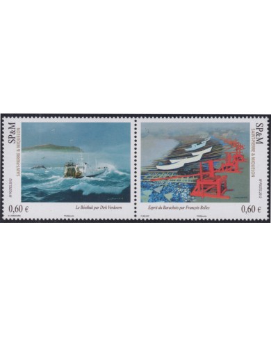 F-EX50323 SAINT PIERRE ET MIQUELON MNH 2012 ART PAINTING FRANCOIS BELLEC VERDOORN.