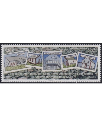 F-EX50315 SAINT PIERRE ET MIQUELON MNH 2012 25º ANNIV ART ANIMATION.