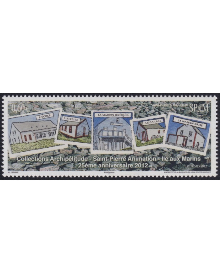 F-EX50315 SAINT PIERRE ET MIQUELON MNH 2012 25º ANNIV ART ANIMATION.
