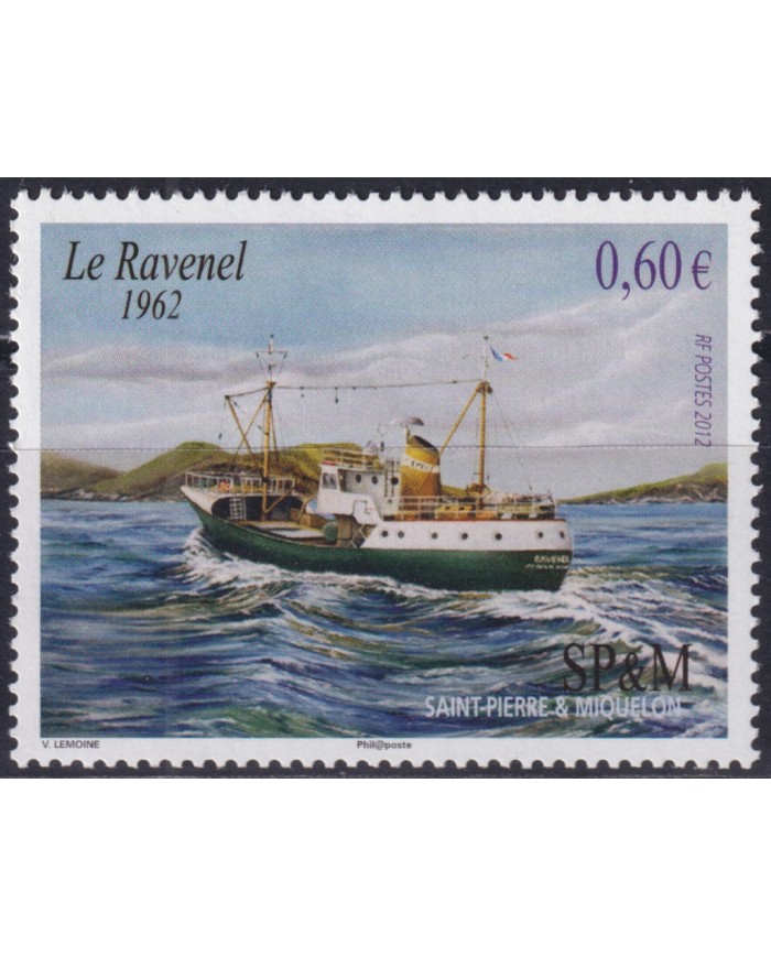 F-EX50324 SAINT PIERRE ET MIQUELON MNH 2012 SHIP LE RAVENEL.