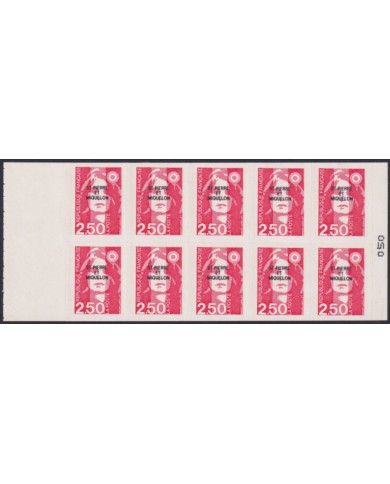 F-EX50373 SAINT PIERRE ET MIQUELON MNH 1992 BOOKLET MARIANNE 2,50 fr.