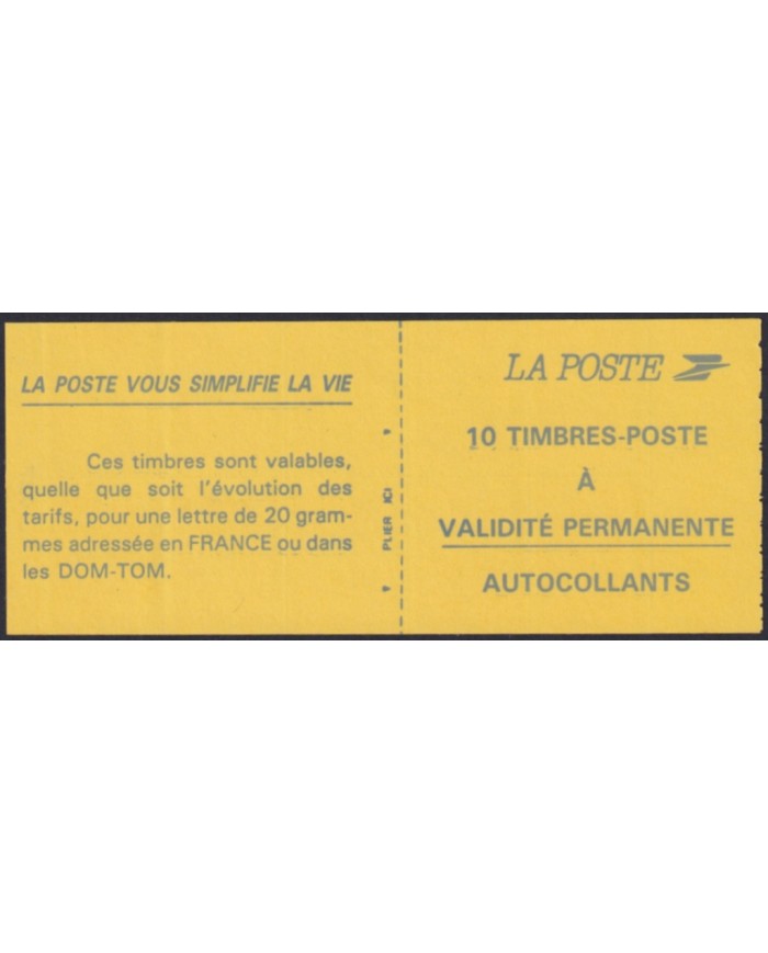 F-EX50372 SAINT PIERRE ET MIQUELON MNH 1993 BOOKLET MARIANNE ADHESIVE.