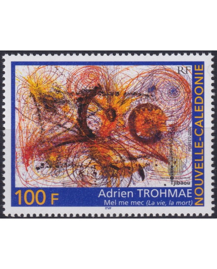 F-EX50352 NEW CALEDONIE MNH 2002 ART PAINTING ADRIEN H TROHMAE.