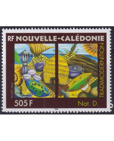 F-EX50336 NEW CALEDONIE MNH 2004 ART PAINTING NAIF TJIBAOU.