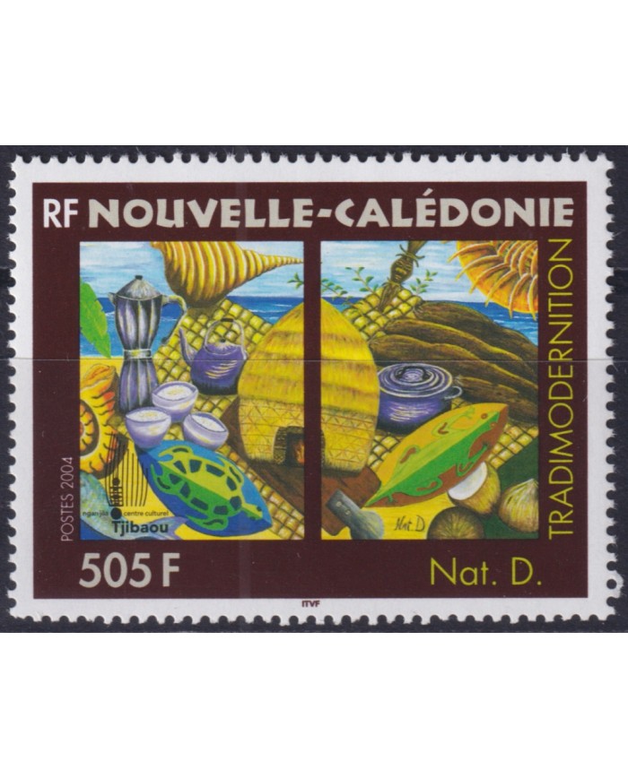 F-EX50336 NEW CALEDONIE MNH 2004 ART PAINTING NAIF TJIBAOU.
