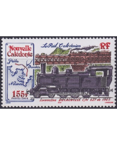F-EX50335 NEW CALEDONIE MNH 2004 RAILROAD RAYLWAYS LOCOMOTIVE TRAIN.