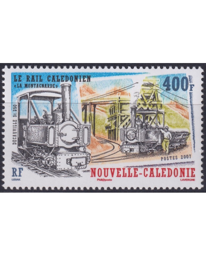 F-EX50334 NEW CALEDONIE MNH 2007 RAILROAD RAYLWAYS LOCOMOTIVE TRAIN.