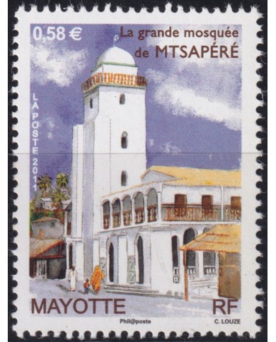 F-EX50358 MAYOTTE MNH 2011 MUSLIN MOSQUEE MTSAPERE.