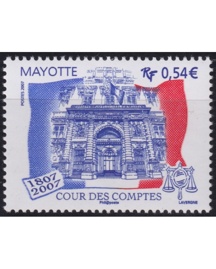F-EX50359 MAYOTTE MNH 2007 COURT OF AUDITORS.