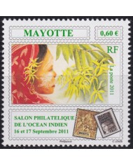 F-EX50360 MAYOTTE MNH 2011 PHILATELIC EXPO FLOWER FLORES.