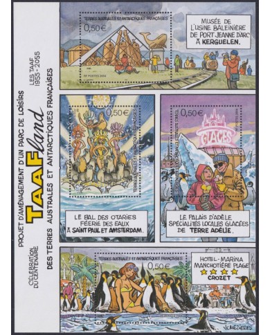 F-EX49835 TAAF ANTARCTIC MNH 2004 COMICS ANIMATION DRAWING PARC DE LOISIRS.