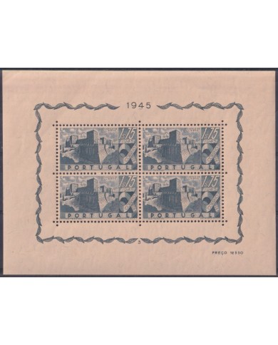 F-EX44008 PORTUGAL MNH 1945 LISBOA CASTLE. CAT. 175$.
