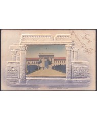 F-EX45321 EGYPT 1905 REGISTERED RARE POSTCARD TO ITALY CASINO.