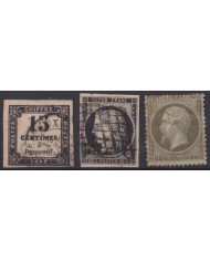F-EX45830 FRANCE CLASSIC STAMPS LOT HIGHT VALUE 1c UNUED +300€.