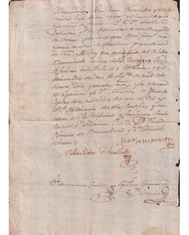 E6513 SPAIN ANTILLES 1819 SALE OF SLAVE VENTA DE UN ESCLAVO SLAVERY.