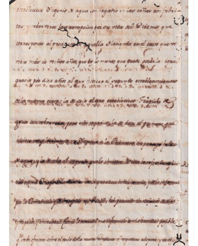 E6518 SPAIN 1796 SIGNED DOCS KING CARLOS IV TO HAVANNA SUGAR MILLS FACTORY.