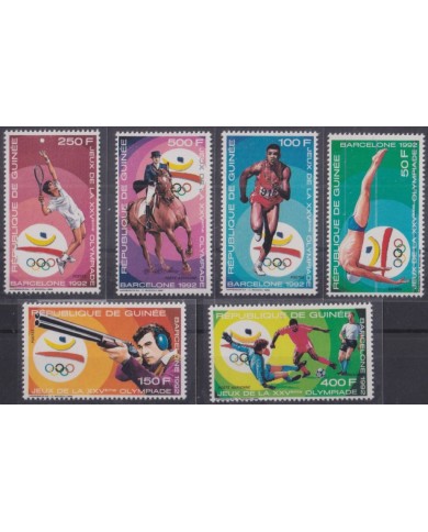F-EX49441 GUINEA GUINEE MNH 1988 OLYMPIC GAMES BARCELONA SWIMMING BASKETBALL.