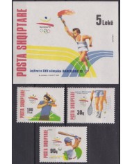 F-EX49445 ALBANIA MNH 1992 OLYMPIC GAMES BARCELONA BASEBALL ATHLETISM.