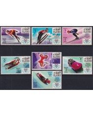 F-EX49412 SOUTH ARABIA FUJEIRA MLH 1968 WINTER OLYMPIC GAMES GRENOBLE SKIITING SKI.