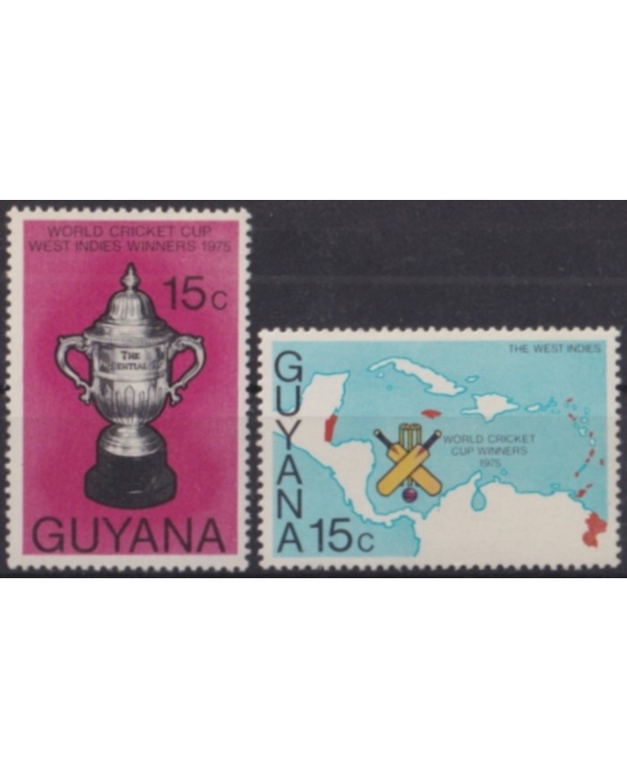 F-EX49559 GUYANA MNH 1975 WORLD CRICKET CHAMPIONSHIP WINNER.