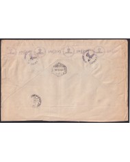 F-EX40084 SPAIN ESPAÑA 1940 WWII REGIST LA CIERVA TENERIFE TO GERMANY CENSORSHIP.
