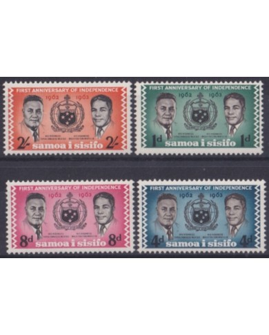 F-EX49985 SAMOA I SISIFO MNH 1963 FIRST INDEPENDENCE ANNIVERSARY.