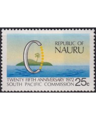 F-EX50025 NAURU MNH 1972 25th ANNIV PACIFIC COMMISSION LANDSCAPE.