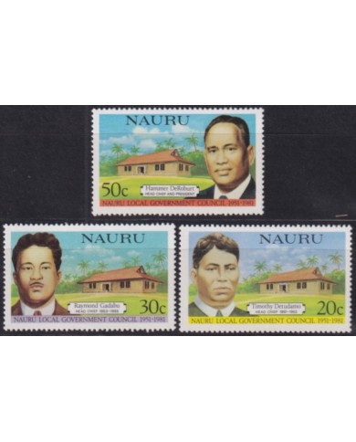 F-EX50051 NAURU MNH 1981 LOCAL GOVERNMENT COUNCIL.
