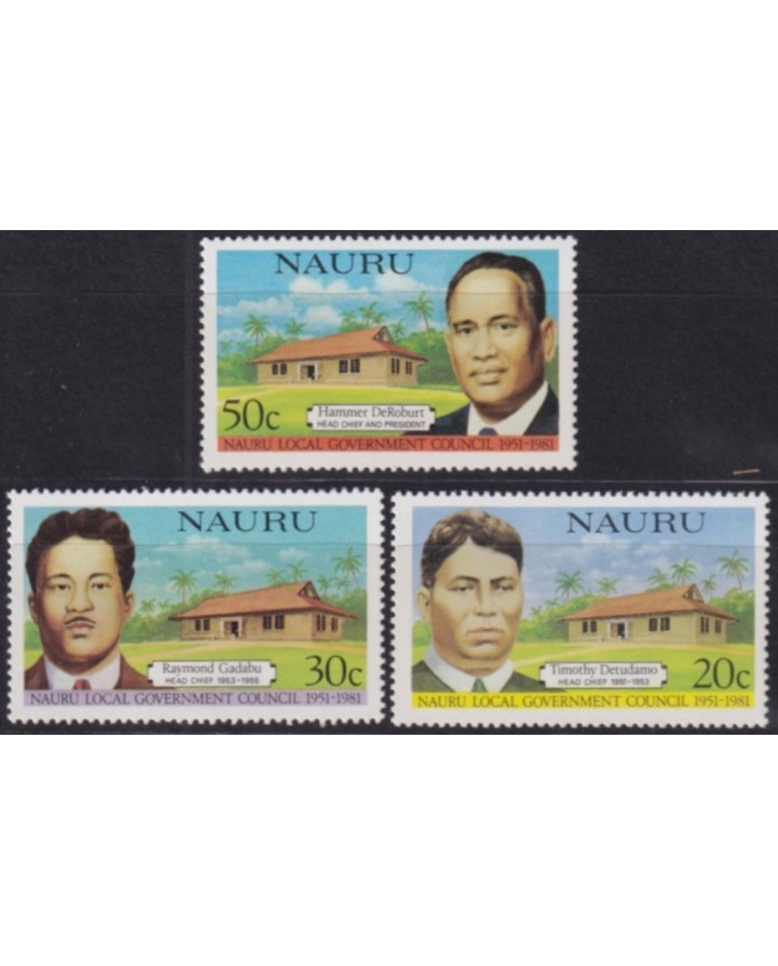 F-EX50051 NAURU MNH 1981 LOCAL GOVERNMENT COUNCIL.