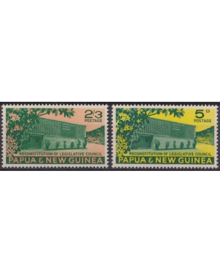 F-EX49997 PAPUA NEW GUINEA MNH 1961 RECONSTITUTION OF LEGISLATIVE COUNCIL.