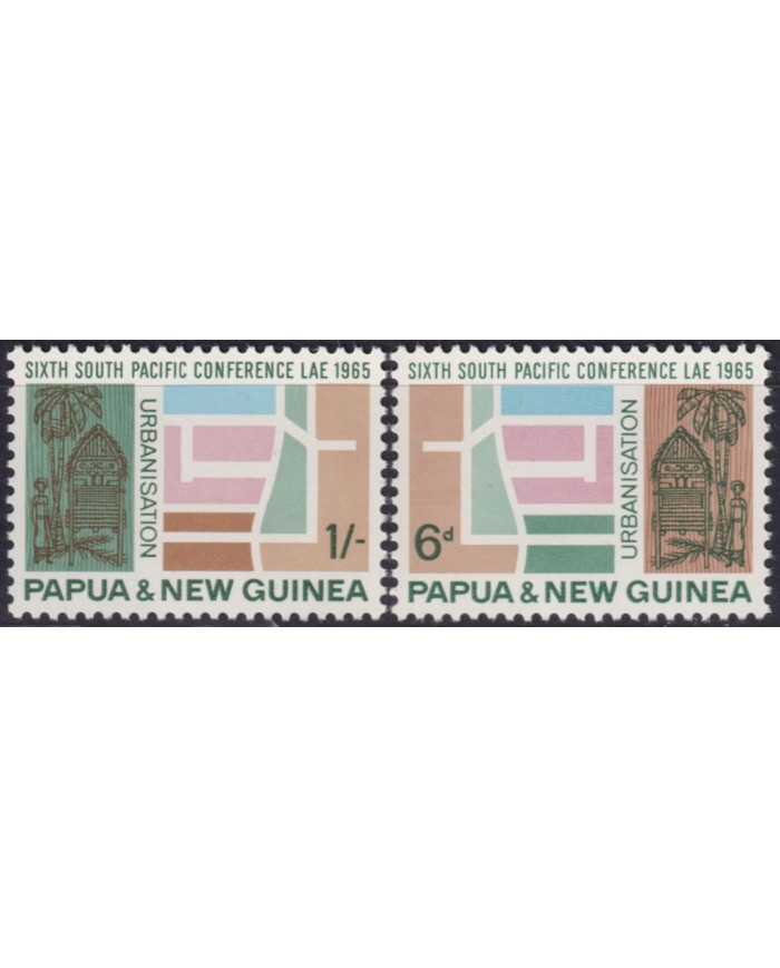F-EX50012 PAPUA NEW GUINEA MNH 1965 SOUTH PACIFIC CONFERENCE.