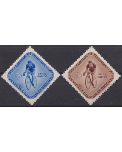 F-EX50239 COLOMBIA MNH 1957 CYCLING CYCLE BYKE.