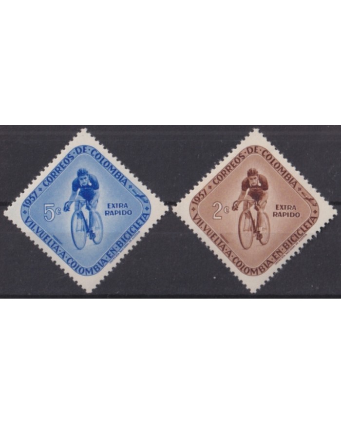 F-EX50239 COLOMBIA MNH 1957 CYCLING CYCLE BYKE.