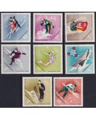 F-EX50175 HUNGARY MNH 1968 WINTER OLYMPIC GAMES GRENOBLE SKI SKIITING.