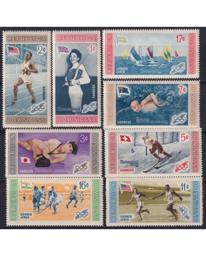 F-EX50580 DOMINICANA REP MNH 1956 PERF AUSTRALIA MELBOURNE OLYMPIC GAMES.