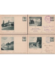 F-EX47754 CZECHOSLOVAKIA POSTAL STATIONERY S. XX. 14 DIFFERENTS.