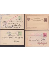 F-EX47766 SERBIA POSTAL STATIONERY S.XIX-XX. 10 DIFFERENTS.