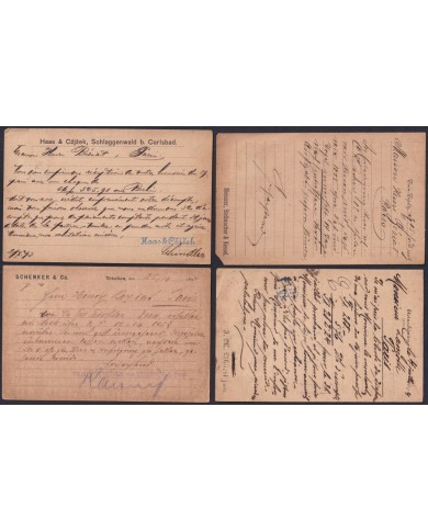 F-EX47767 AUSTRIA POSTAL HISTORY S.XIX 5 DIFFERENTS.