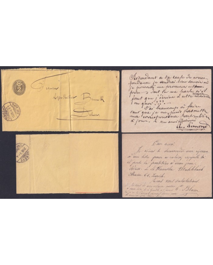 F-EX47776 SWITZERLAND POSTAL STATIONERY S.XIX – XX. 27 DIFFERENTS.