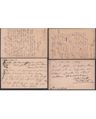 F-EX47777 GERMANY WURTTEMBERG POSTAL STATIONERY LOT OF 6 DIFFERENT.
