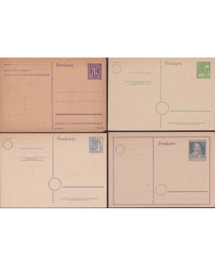 F-EX47790 GERMANY POSTAL STATIONERY OCCUPATION.11 DIFFERENTS