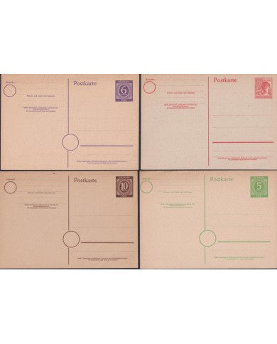 F-EX47790 GERMANY POSTAL STATIONERY OCCUPATION.11 DIFFERENTS