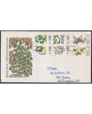 F-EX51202 UK ENGLAND FDC 1967 UK BRITISH FLORA FLOWER FLORES BIRMINGHAM POSTMARK.