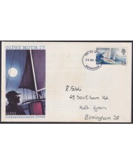 F-EX51203 UK ENGLAND FDC 1967 UK GYPSY MOTH IV FRANCIS CHICHESTER SHIP BIRMINGHAM POSTMARK.