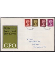 F-EX51209 UK ENGLAND FDC 1967 UK MACHIN DEFINITIVE FEB/ 5 BIRMINGHAM POSTMARK.