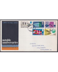 F-EX51219 UK ENGLAND FDC 1969 UK ANNIVERSARIES EUROPE NATO ILO ALCOCK FLIGHT.
