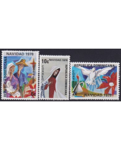 F-EX50159 REP DOMINICANA DOMINICAN REP MNH 1978 CHRISTMAS NAVIDAD DRAWING.