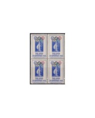 F-EX18066 NORWAY NORGE 1960 MNH OLYMPIC GAMES ROMA ITALY. BLOCK 4.