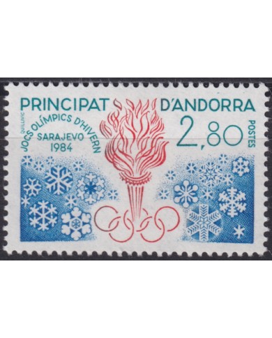 F-EX50221 ANDORRA MNH 1984 WINTER OLYMPIC GAMES SARAJEVO.