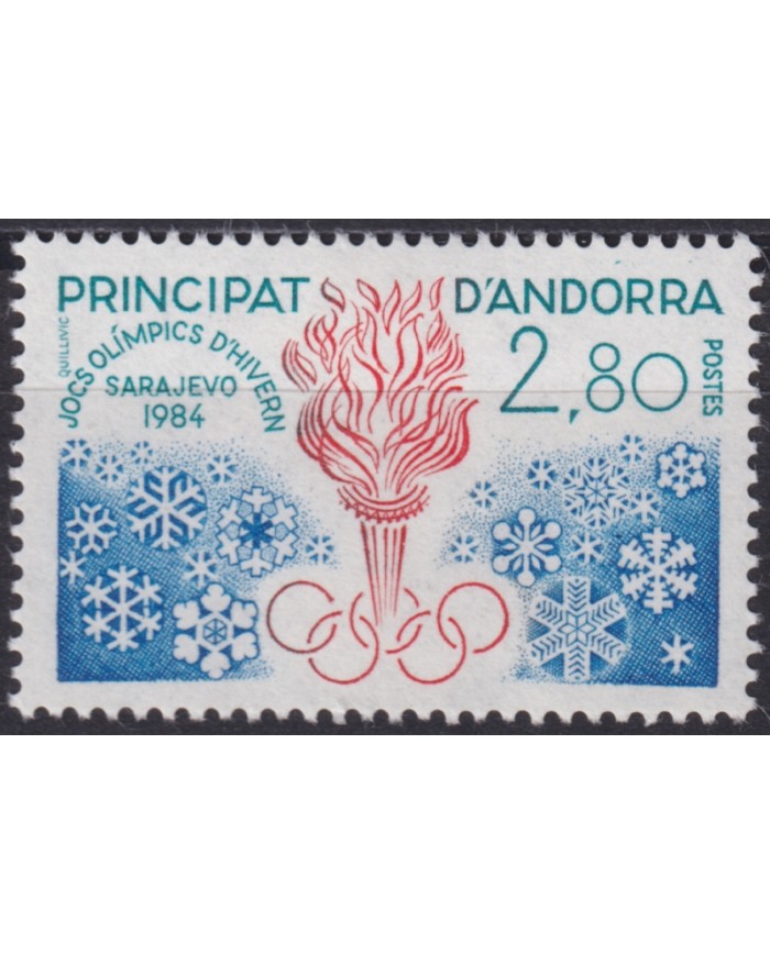 F-EX50221 ANDORRA MNH 1984 WINTER OLYMPIC GAMES SARAJEVO.